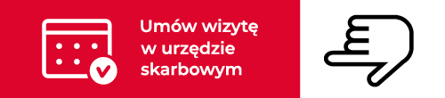 Baner wizyta w urzędzie skarbowym